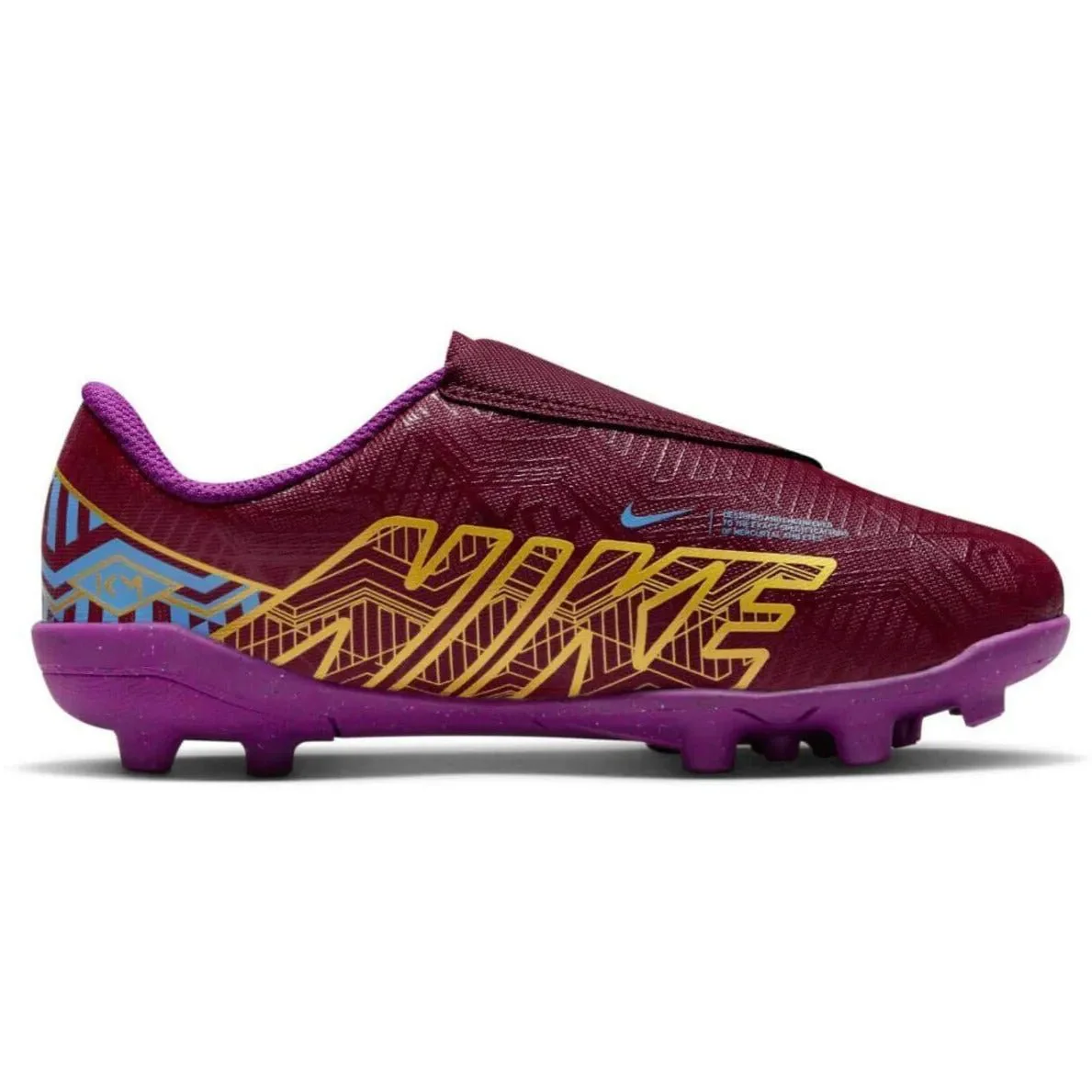 Nike Kids Vapor 15 Club KM MG PS (V) - Dark Beetroot-Gold - Image 2