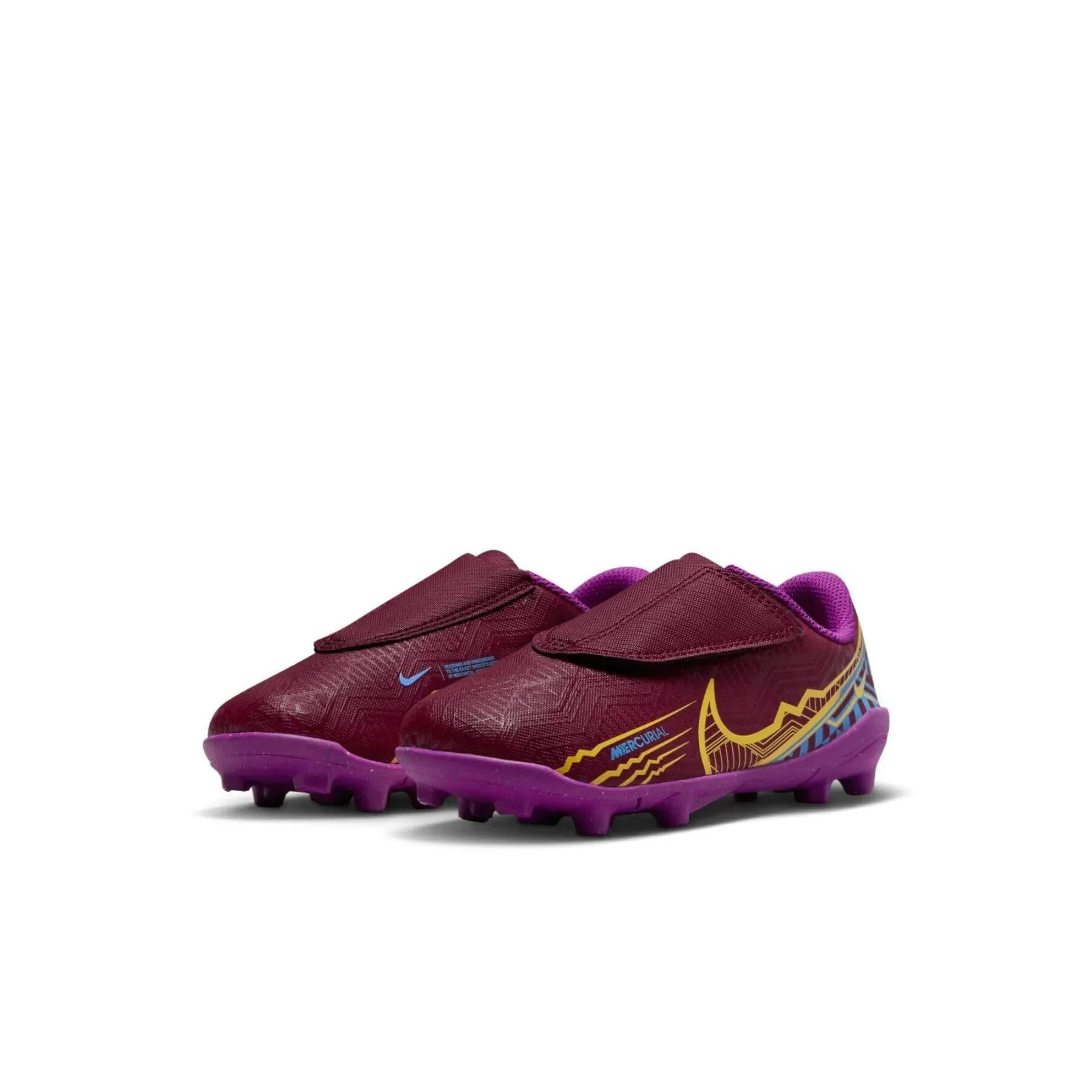 Nike Kids Vapor 15 Club KM MG PS (V) - Dark Beetroot-Gold - Image 3