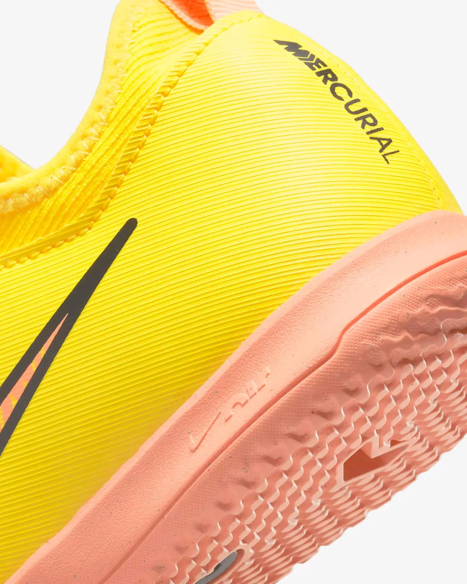 Nike Kids Zoom Vapor 15 Academy Indoor - Yellow Strike-Sunset Glow - Image 8