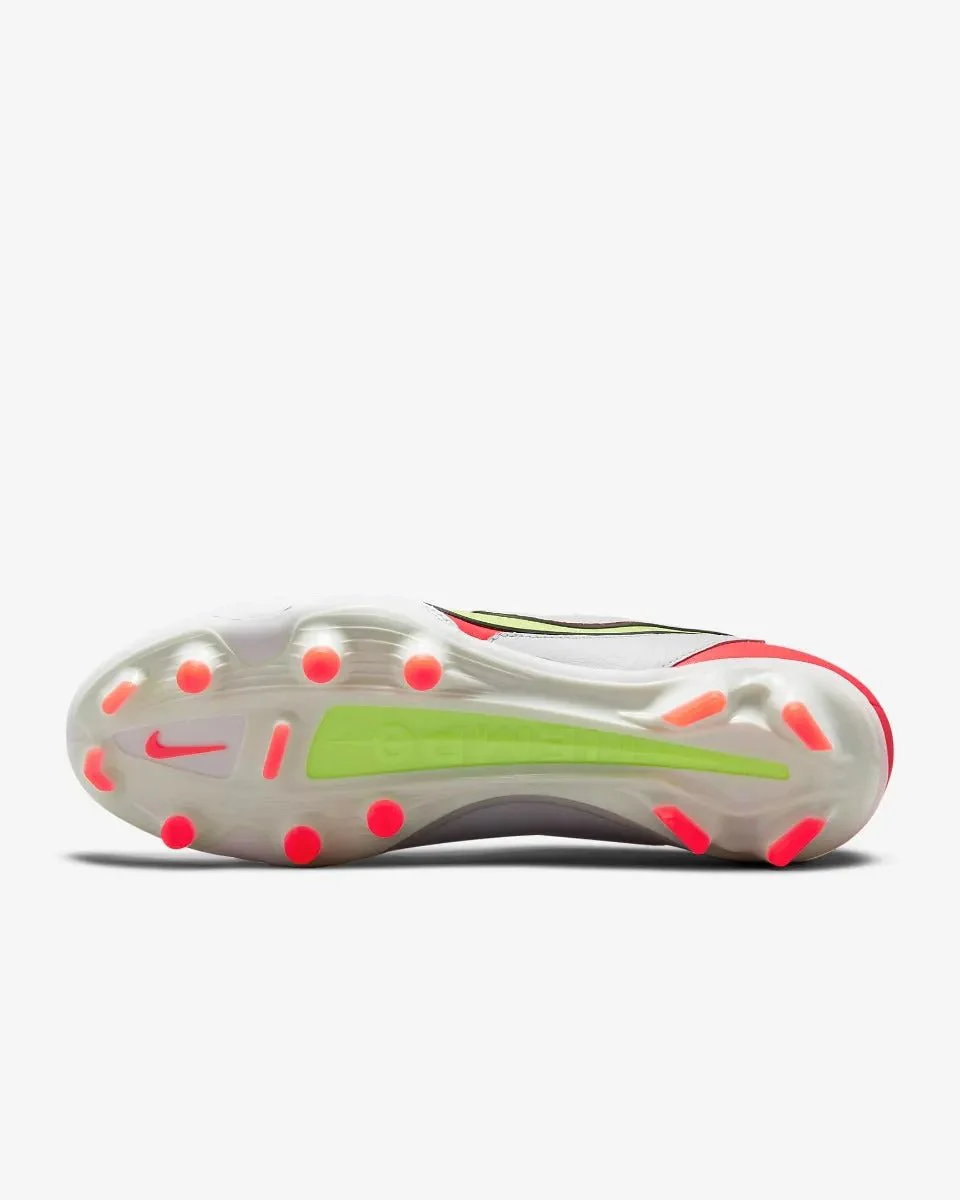 Nike Legend 9 Pro FG - White-Volt-Crimson - Image 5