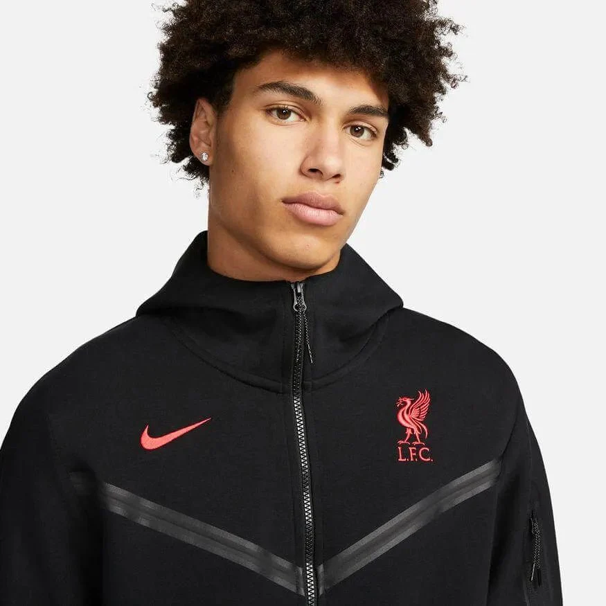 Nike 2023-24 Liverpool Mens Away Tech Fleece Windrunner Full-Zip Hoodie - Image 3
