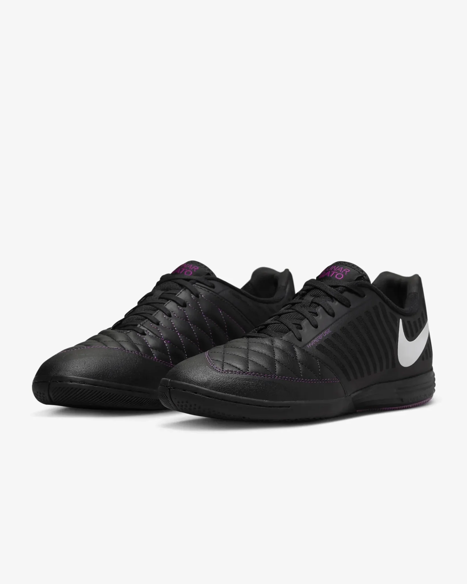 Nike Lunar Gato II Indoor - Black-White - Image 3