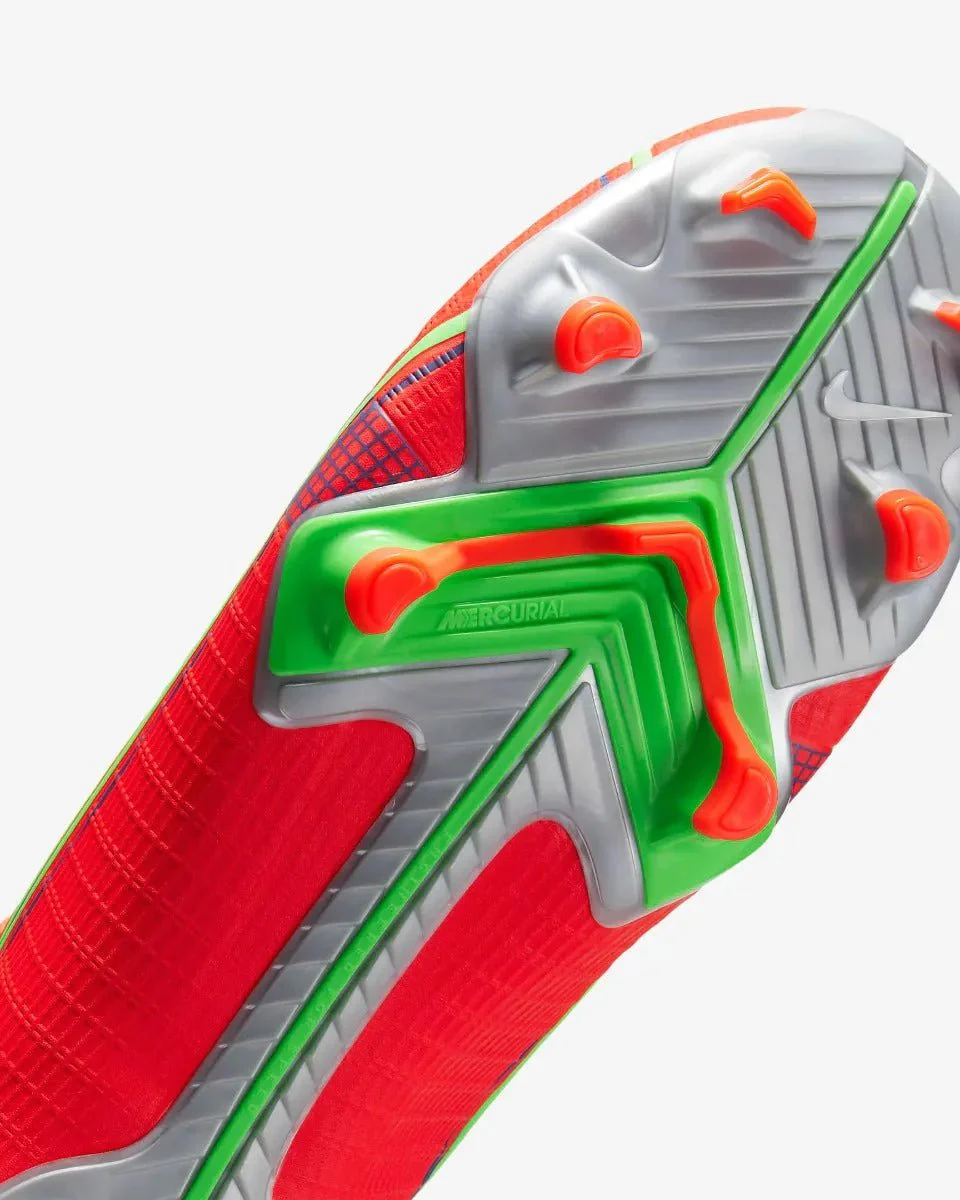 Nike Mercurial Superfly 8 Academy FG-MG - Bright Crimson-Volt-Indigo - Image 7