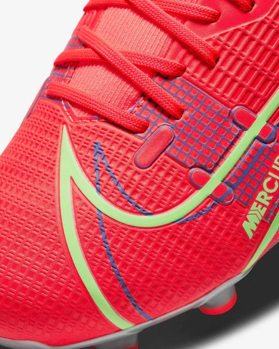 Nike Mercurial Superfly 8 Academy FG-MG - Bright Crimson-Volt-Indigo - Image 8