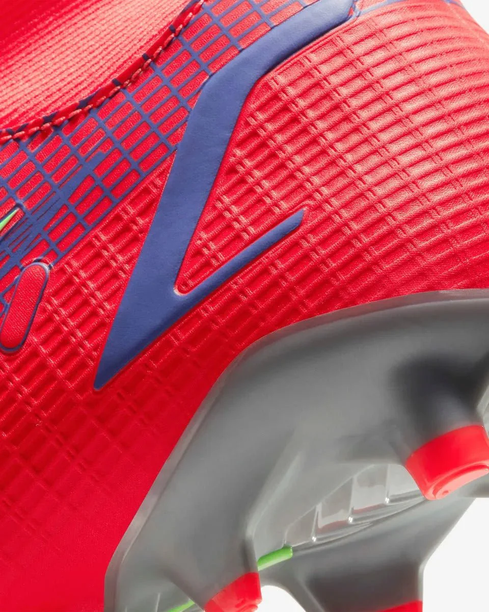 Nike Mercurial Superfly 8 Academy FG-MG - Bright Crimson-Volt-Indigo - Image 9