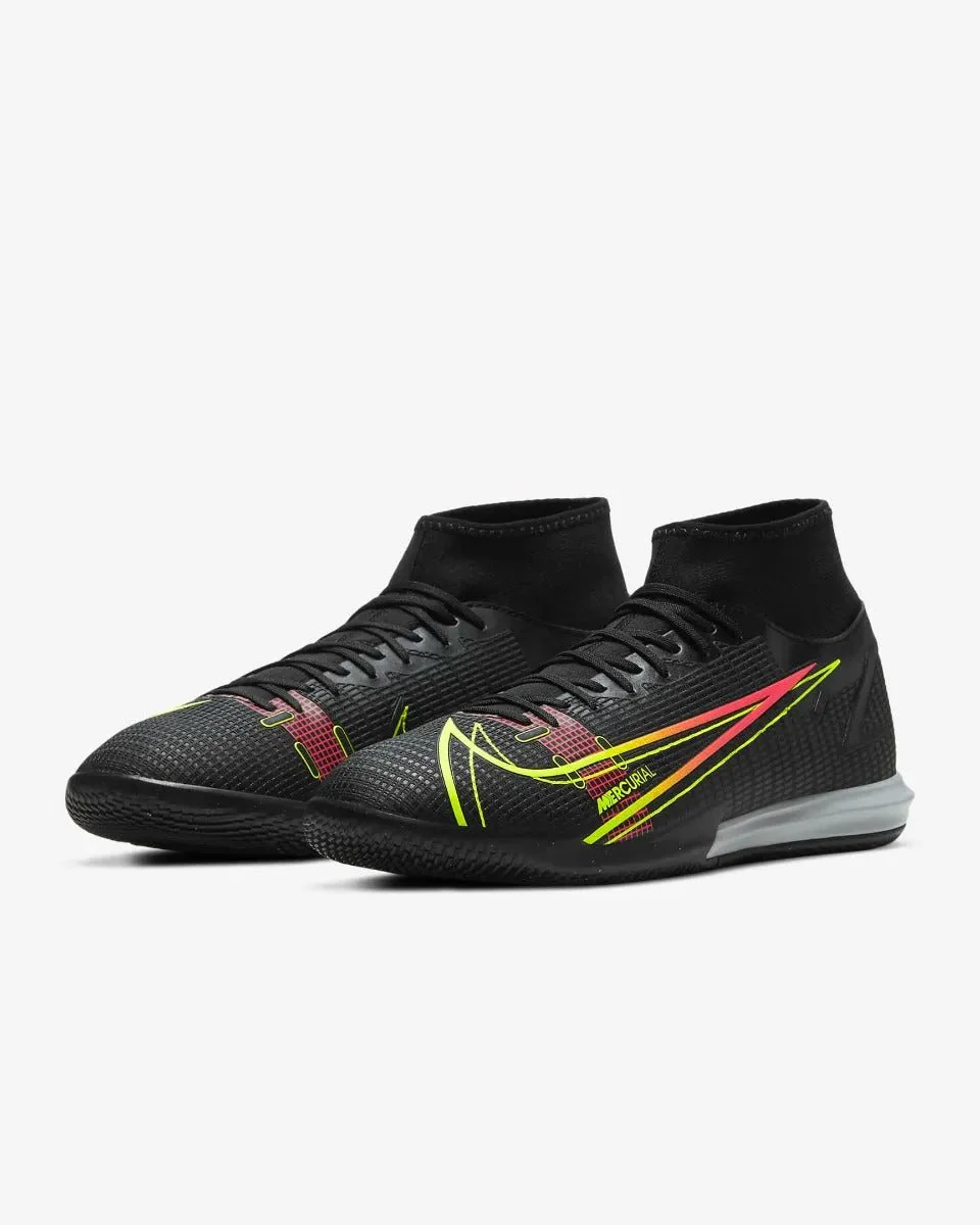 Nike Mercurial Superfly 8 Academy IC - Black-Volt-Crimson - Image 3