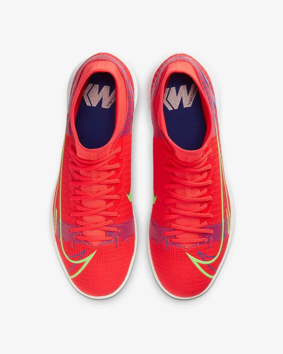 Nike Mercurial Superfly 8 Academy IC - Bright Crimson-Volt-Indigo - Image 4