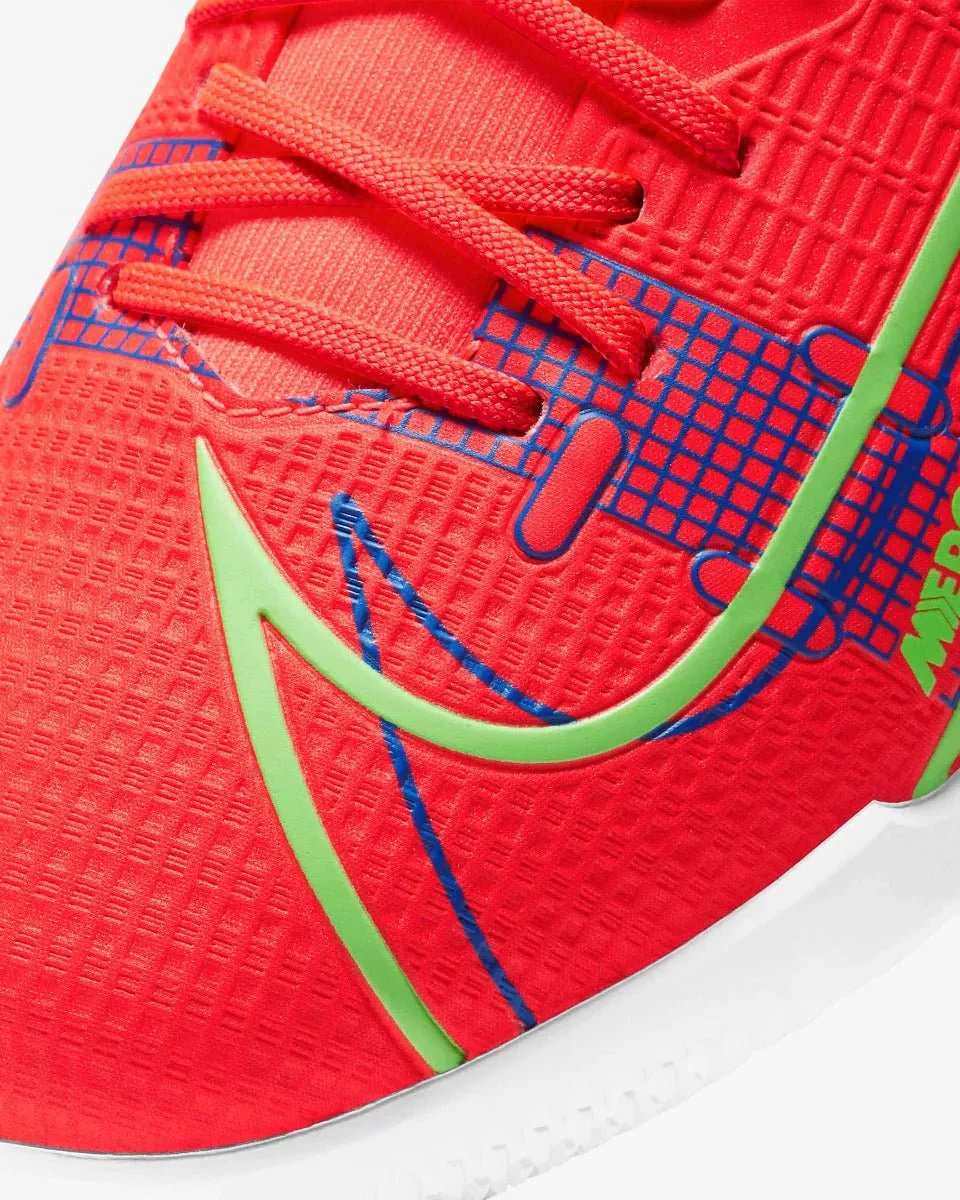 Nike Mercurial Superfly 8 Academy IC - Bright Crimson-Volt-Indigo - Image 7
