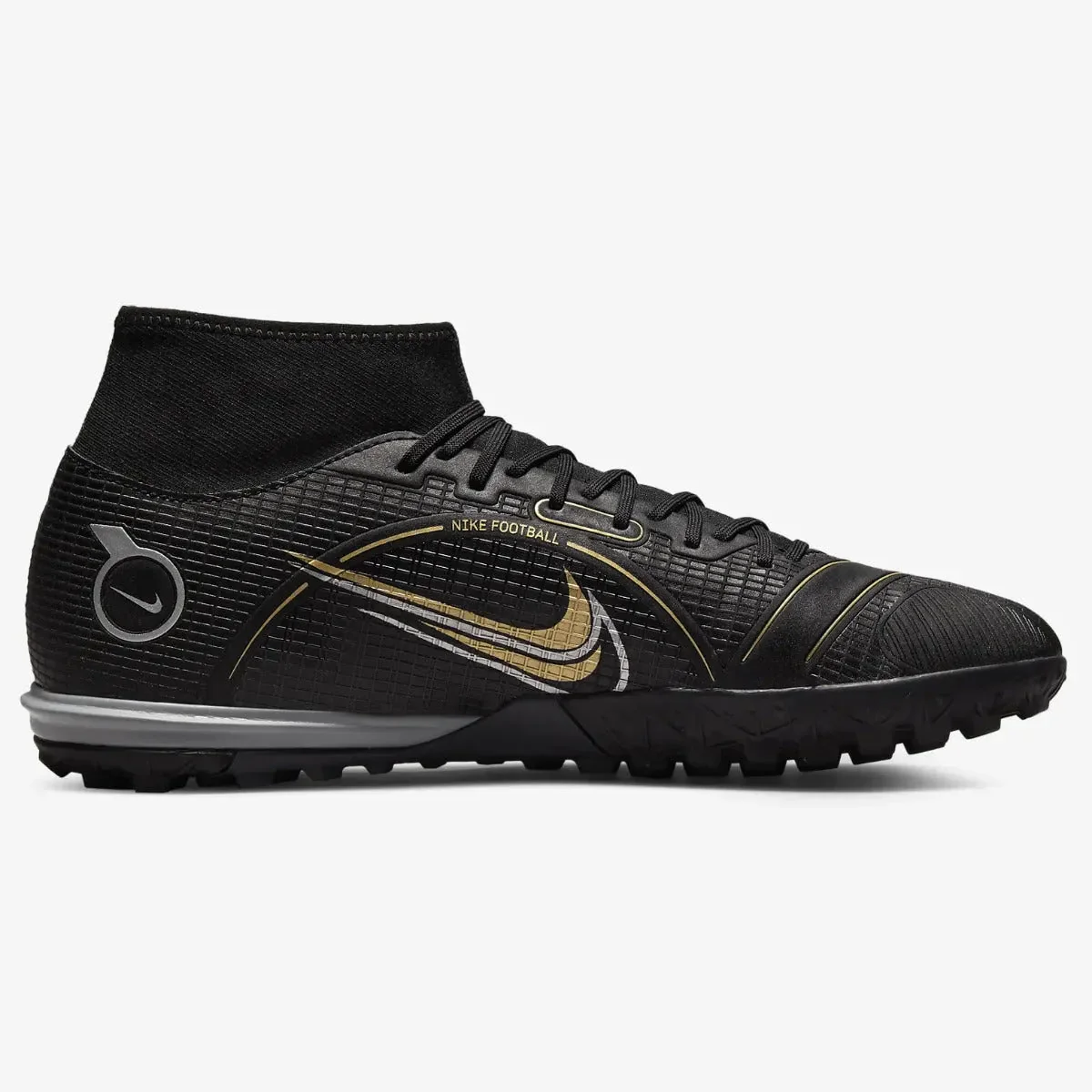 Nike Mercurial Superfly 8 Academy Turf - Black-Gold-Silver - Image 2