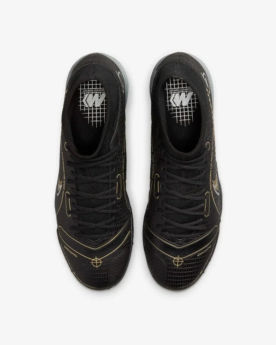 Nike Mercurial Superfly 8 Academy Turf - Black-Gold-Silver - Image 4