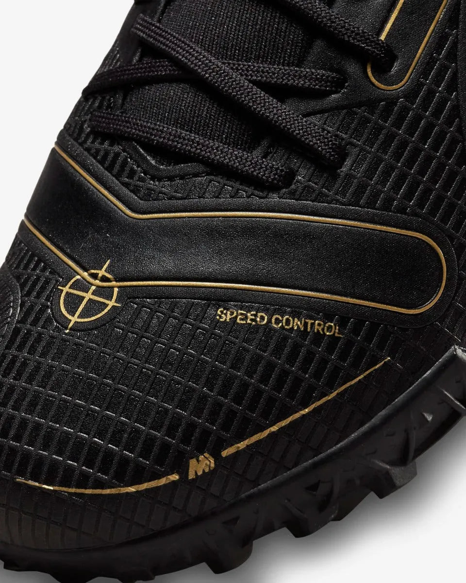 Nike Mercurial Superfly 8 Academy Turf - Black-Gold-Silver - Image 7