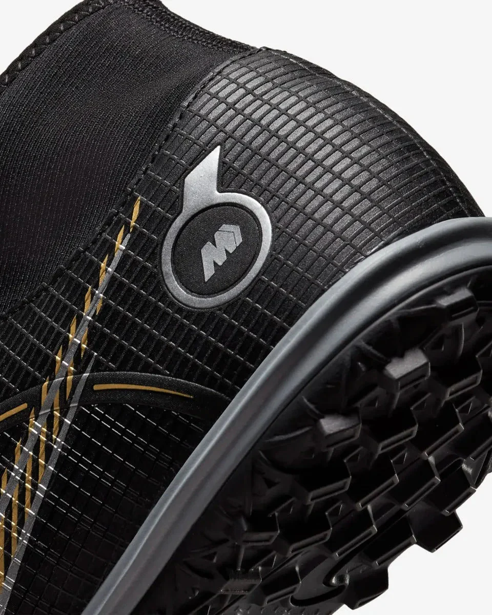 Nike Mercurial Superfly 8 Academy Turf - Black-Gold-Silver - Image 8