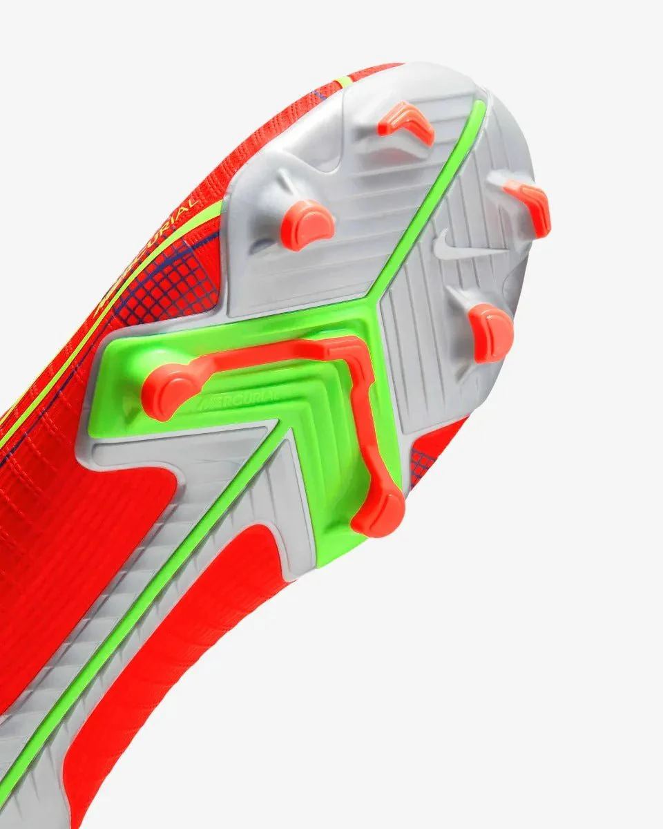 Nike Mercurial Vapor 14 Academy FG-MG - Bright Crimson-Volt-Indigo - Image 7