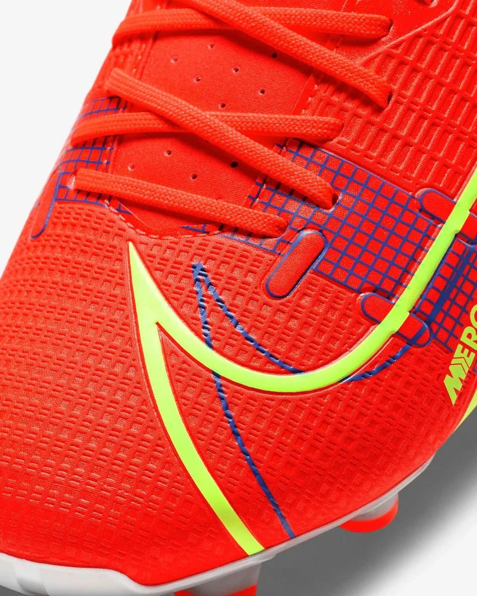 Nike Mercurial Vapor 14 Academy FG-MG - Bright Crimson-Volt-Indigo - Image 8