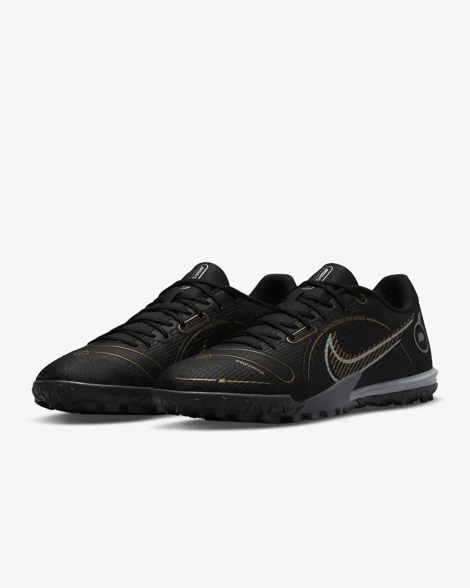 Nike Mercurial Vapor 14 Academy Turf - Black-Gold - Image 3