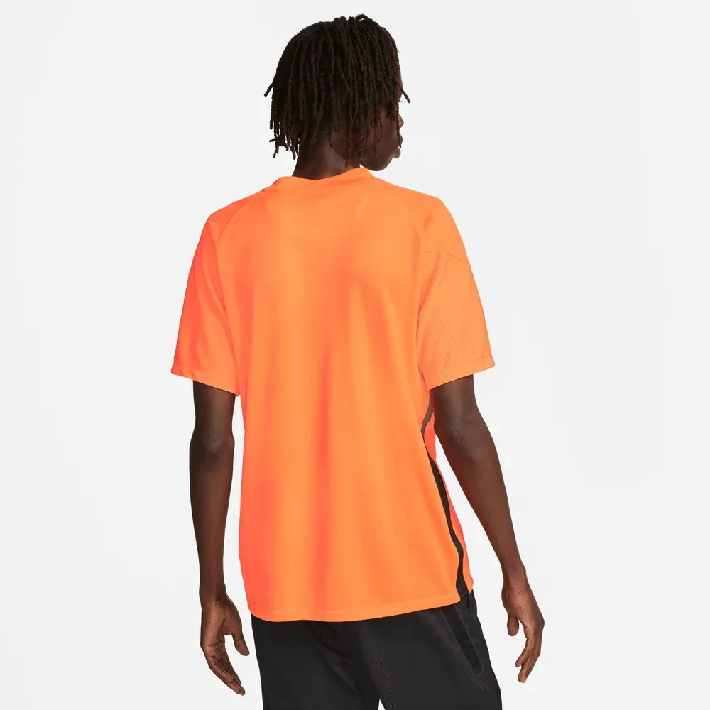 Nike Netherlands Women's EC22 (Men's Cut) Home Jersey - Total Orange-Black - Image 2