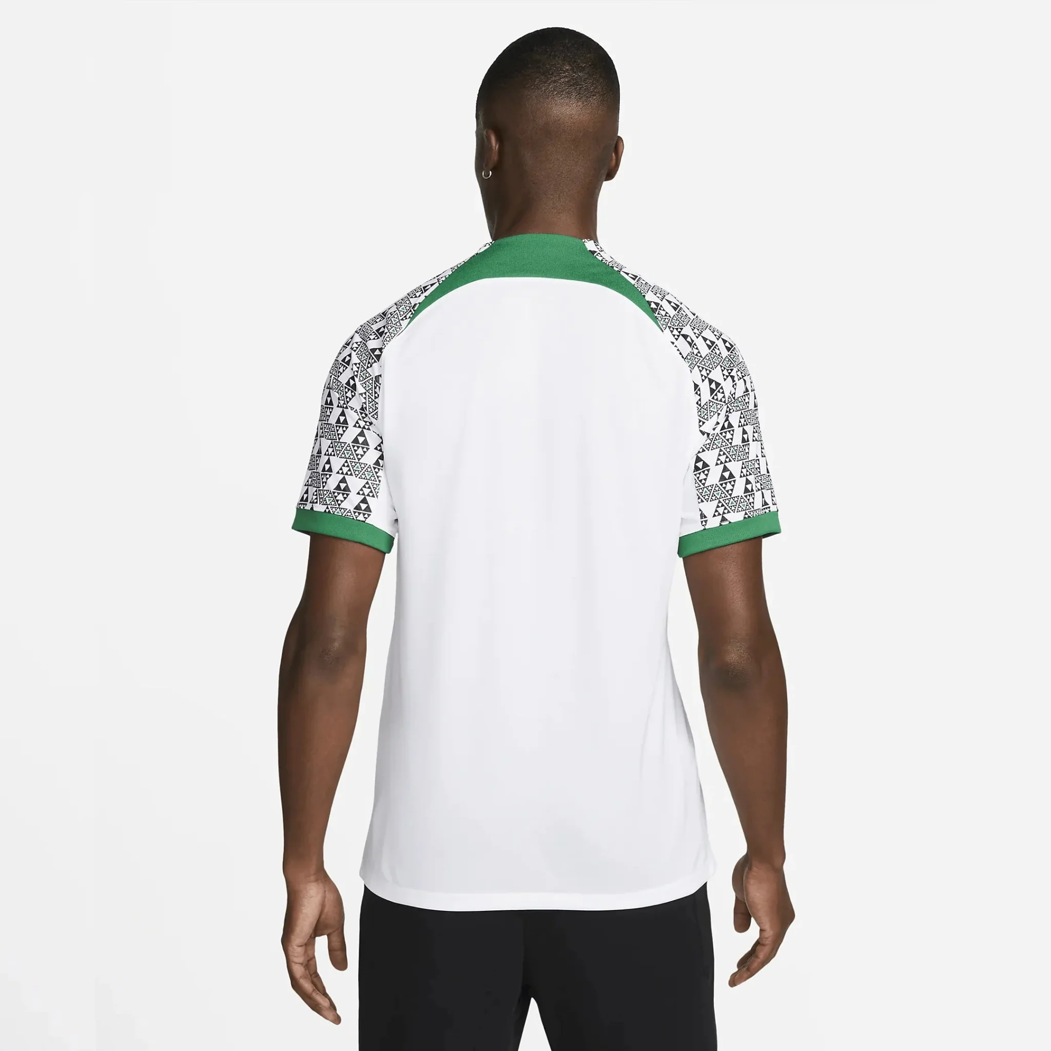Nike Nigeria 2022/23 Stadium Away - White - Green - Image 2