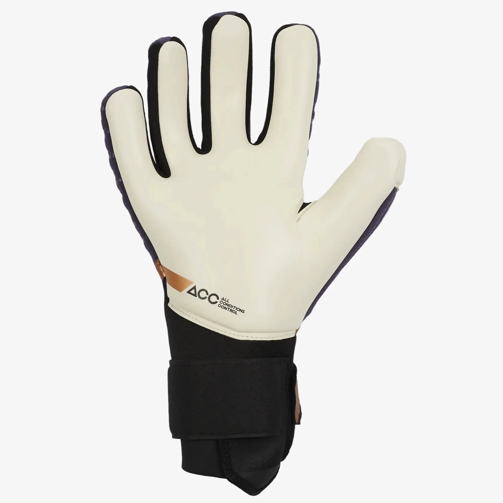 Nike Phantom Elite Goalkeeper Gloves- Black-Gold - Image 2