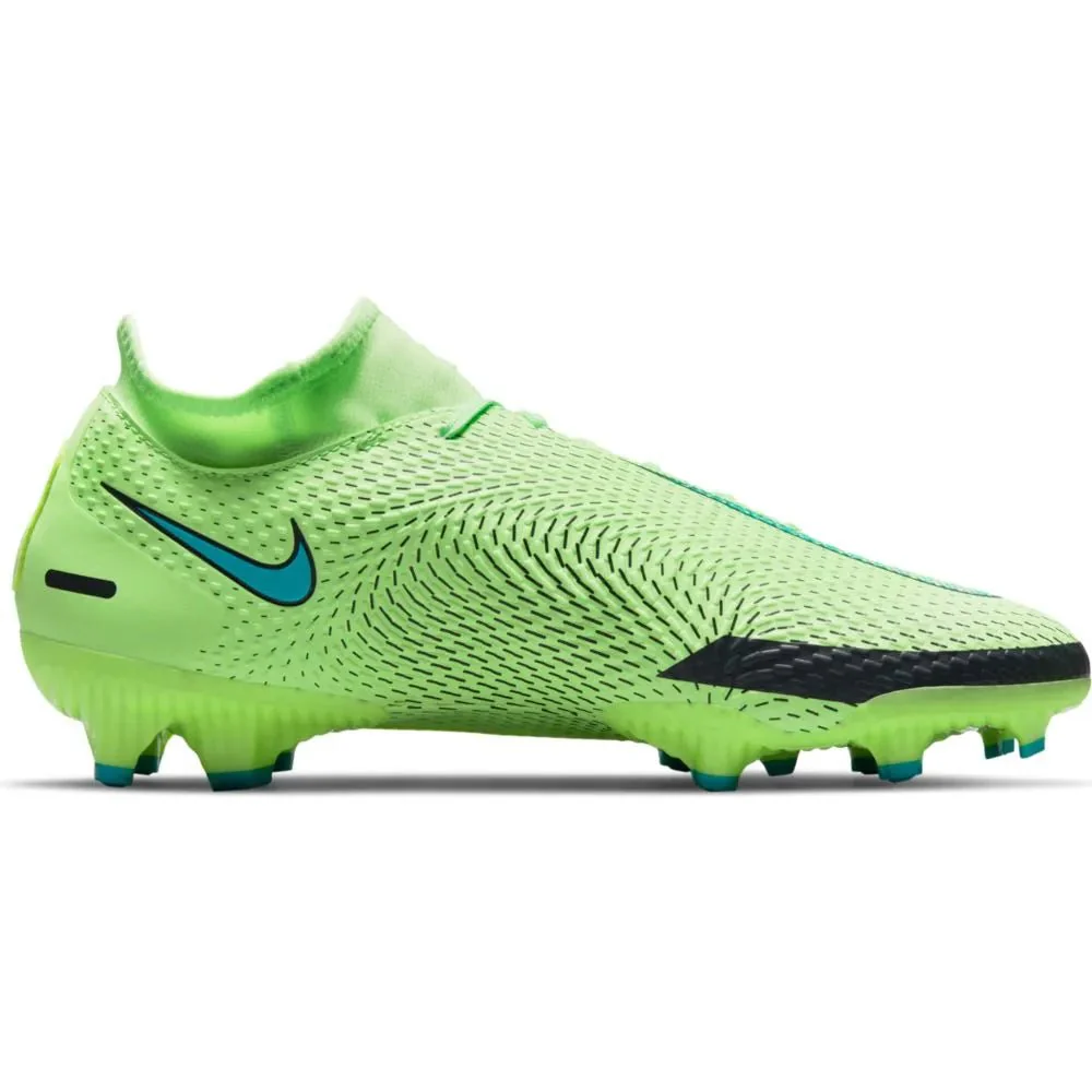 Nike Phantom GT Academy DF FG-MG - Lime Glow-Aquamarine - Image 2