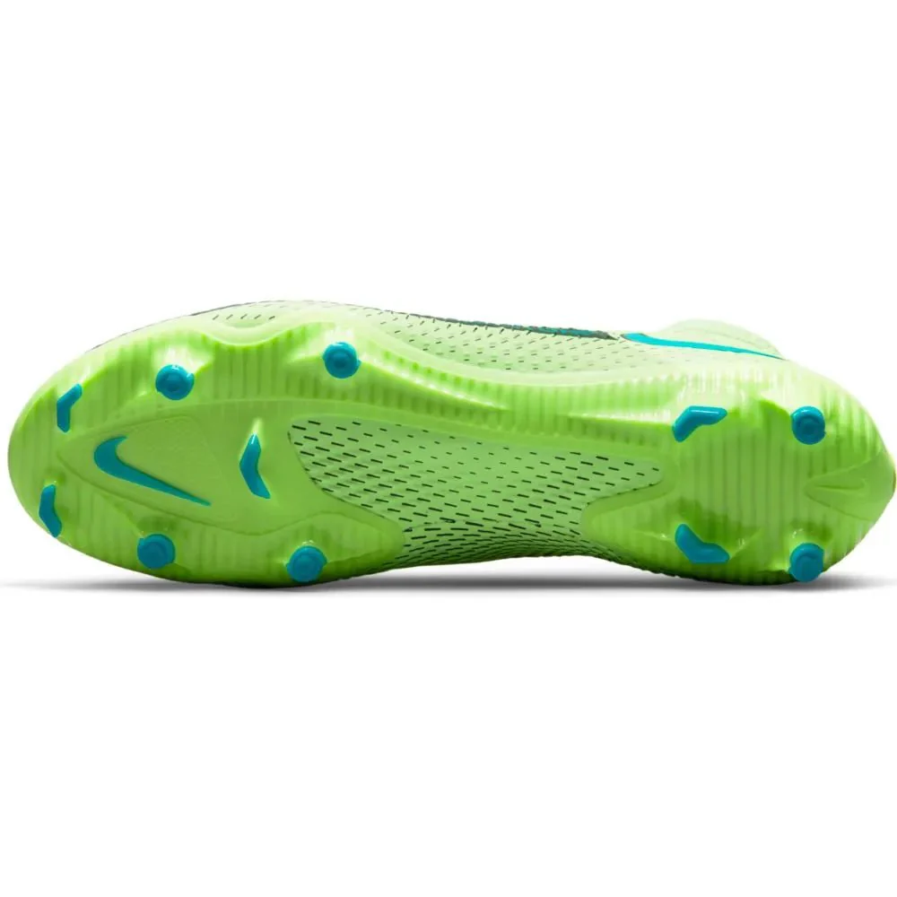 Nike Phantom GT Academy DF FG-MG - Lime Glow-Aquamarine - Image 5