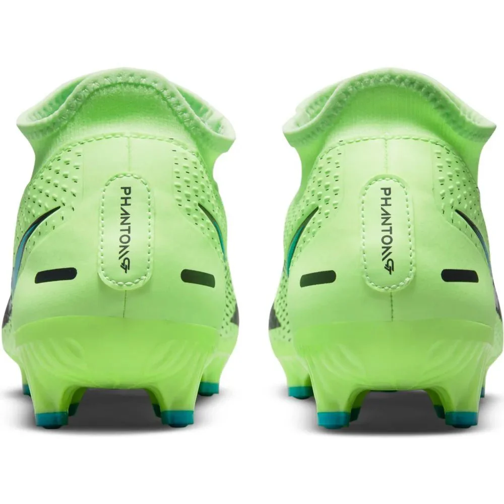 Nike Phantom GT Academy DF FG-MG - Lime Glow-Aquamarine - Image 6