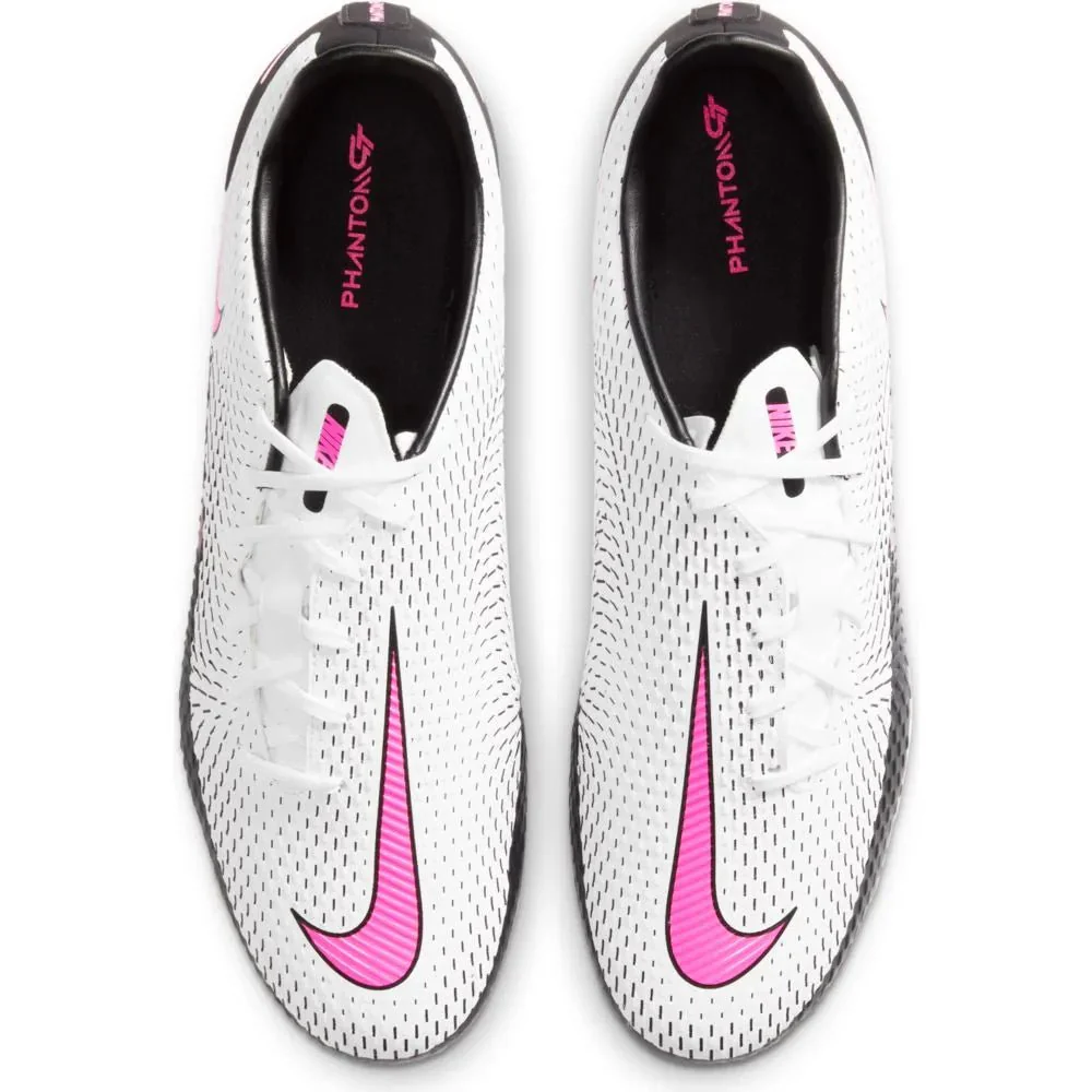 Nike Phantom GT Academy FG-MG - White-Black-Pink - Image 4