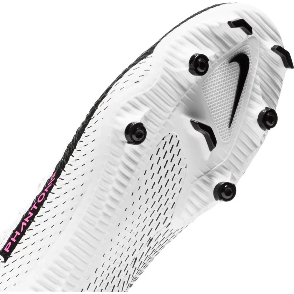 Nike Phantom GT Academy FG-MG - White-Black-Pink - Image 7