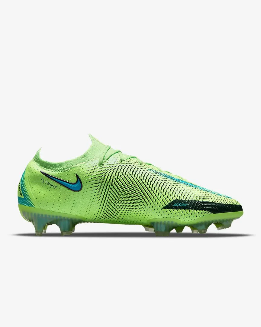 Nike Phantom GT Elite FG - Lime Glow-Turquoise - Image 2