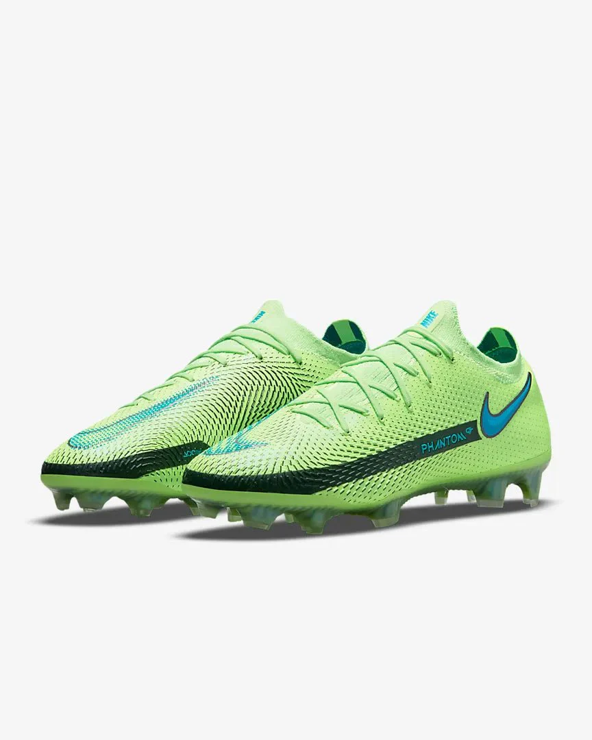 Nike Phantom GT Elite FG - Lime Glow-Turquoise - Image 3