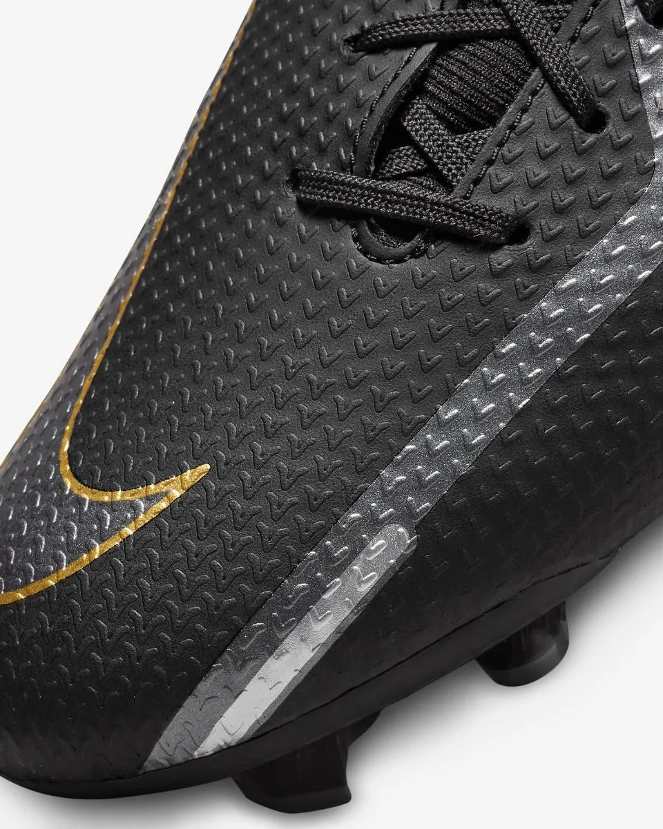 Nike Phantom GT2 Academy DF FG - Black-Dark Grey-Gold - Image 8