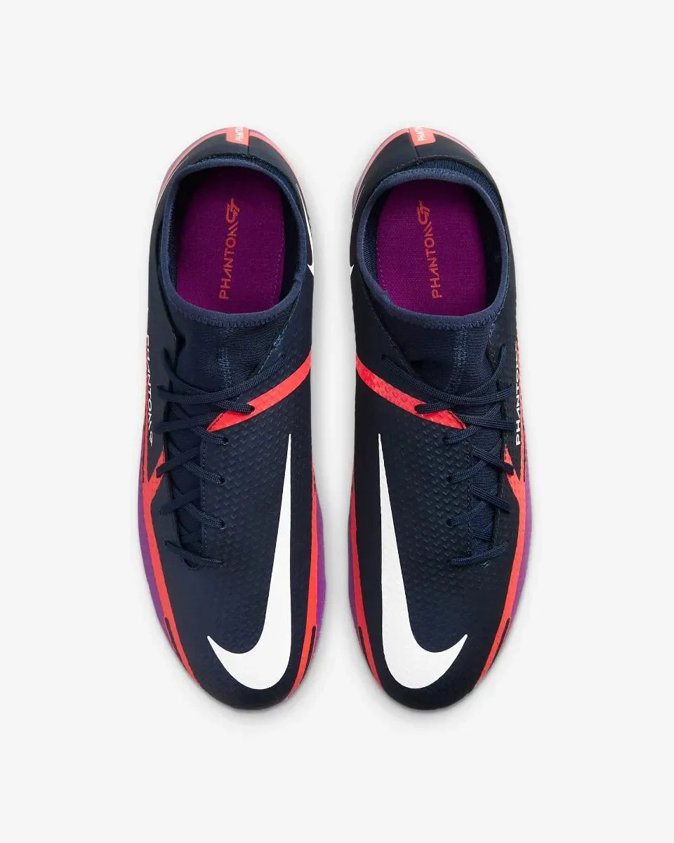 Nike Phantom GT2 Academy DF FG-MG - Navy-Purple-Crimson - Image 3