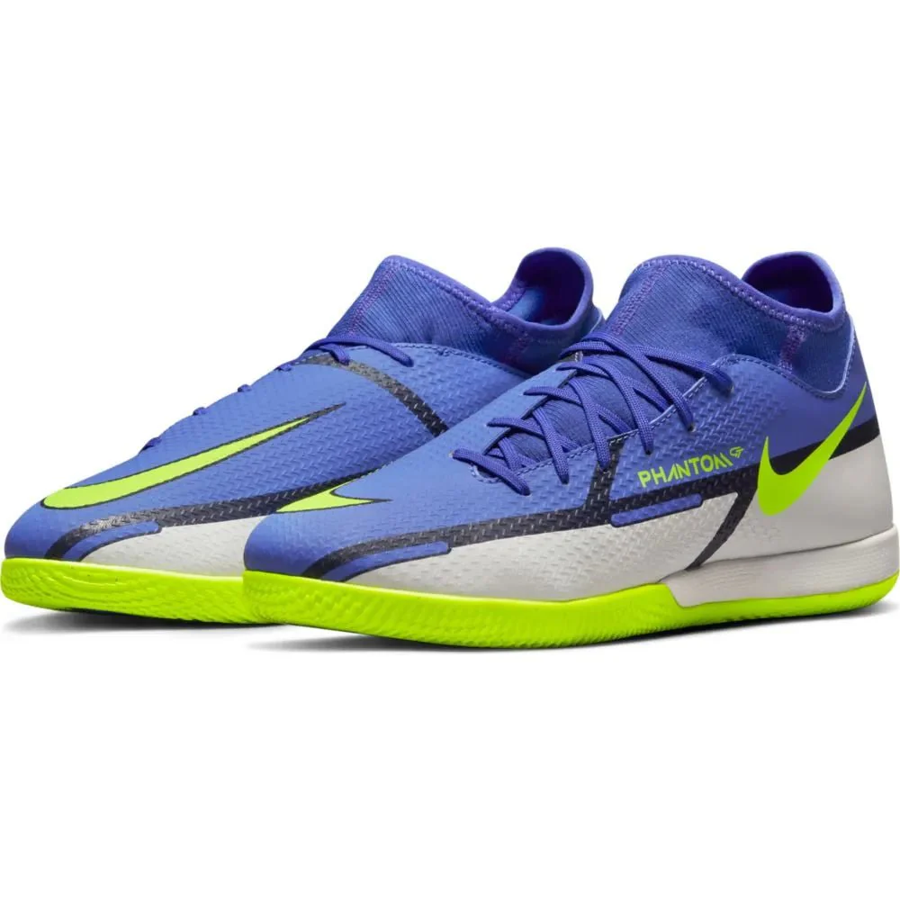 Nike Phantom GT2 Academy DF IC - Sapphire-Volt-Grey - Image 3