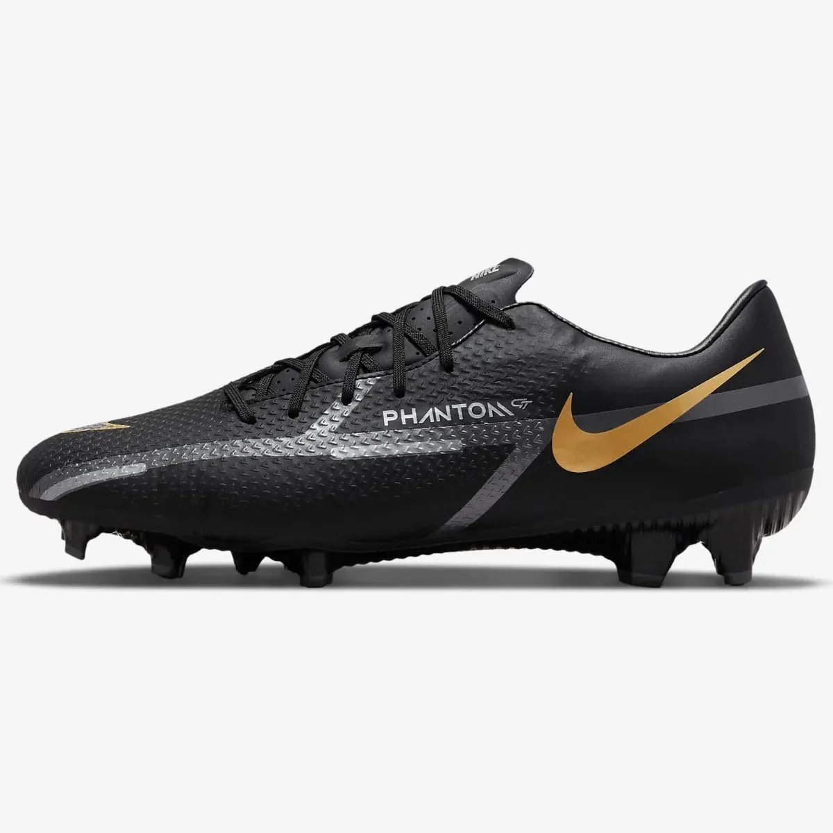 Nike Phantom GT2 Academy FG-MG - Black-Dark Grey-Gold
