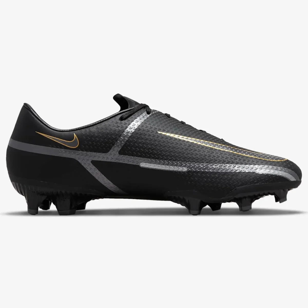 Nike Phantom GT2 Academy FG-MG - Black-Dark Grey-Gold - Image 2