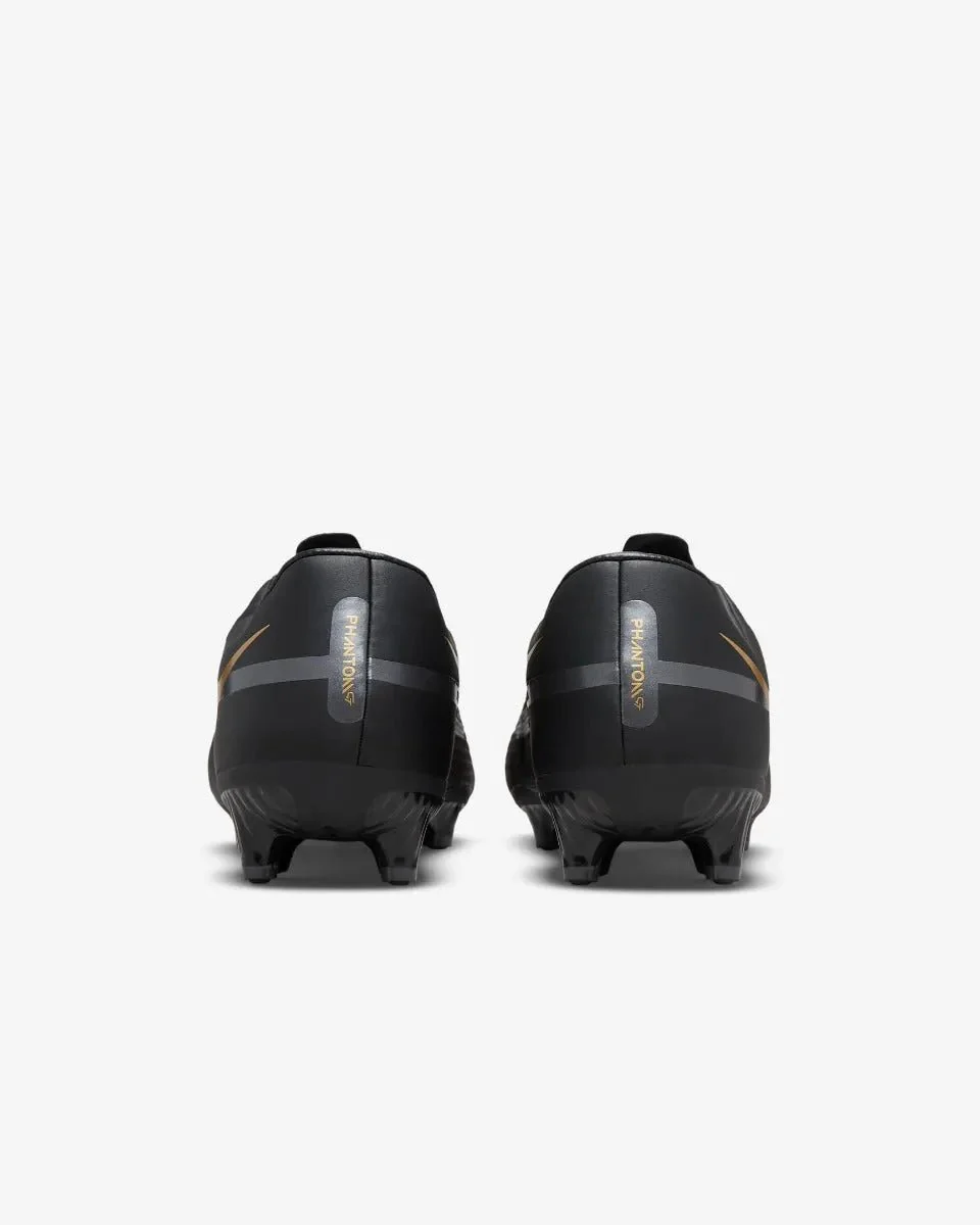Nike Phantom GT2 Academy FG-MG - Black-Dark Grey-Gold - Image 5