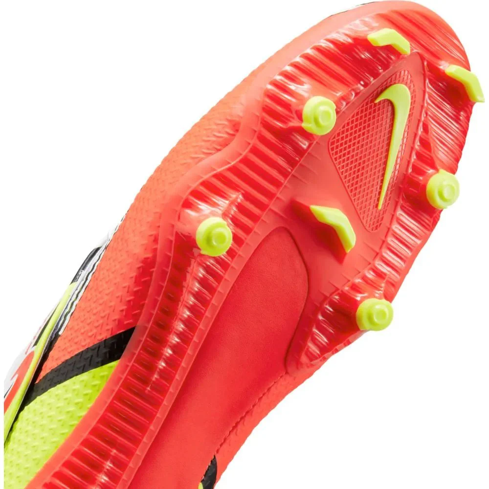 Nike Phantom GT2 Academy Flyease FG-MG - White-Volt-Crimson - Image 4
