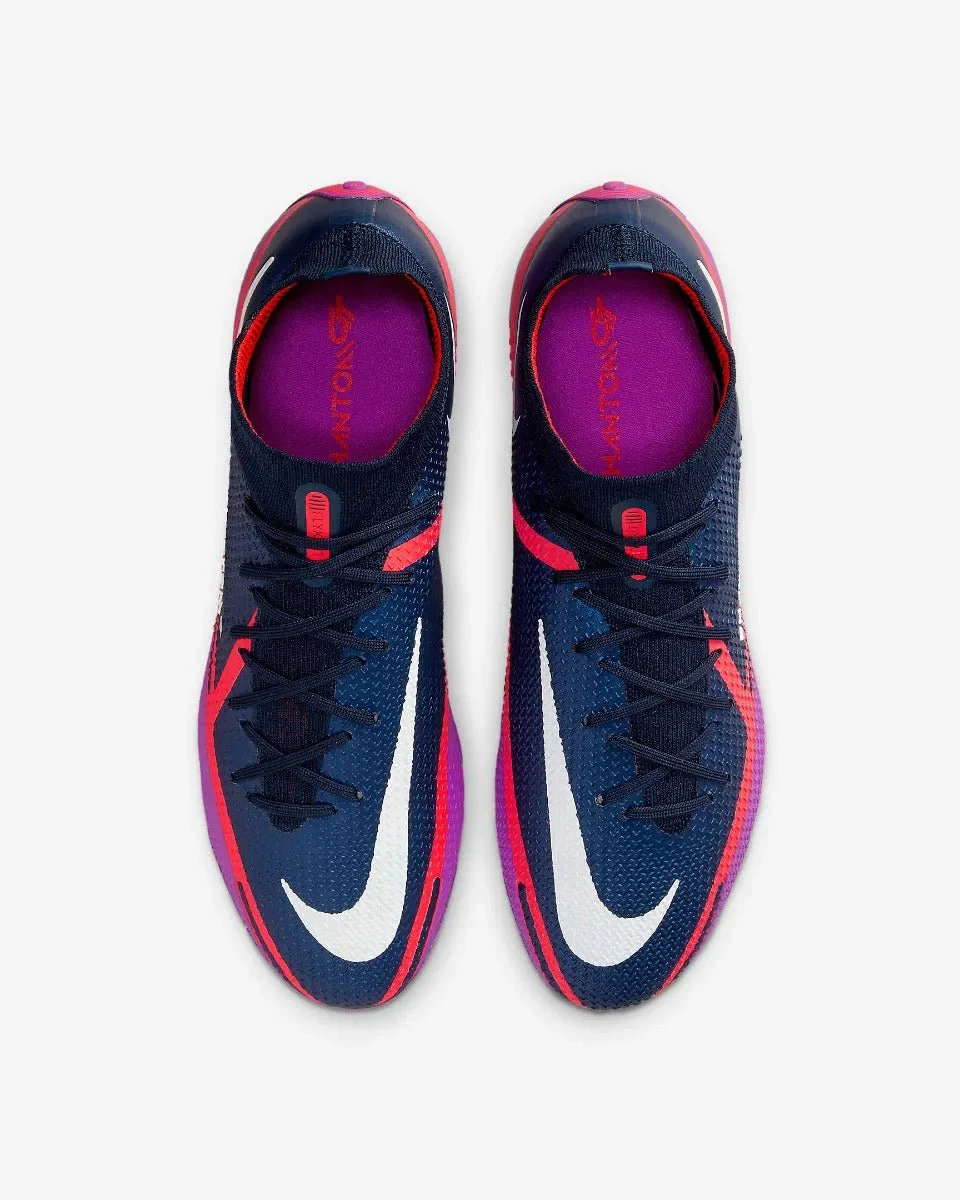 Nike Phantom Gt2 Elite DF FG - Navy-Purple-Crimson - Image 4