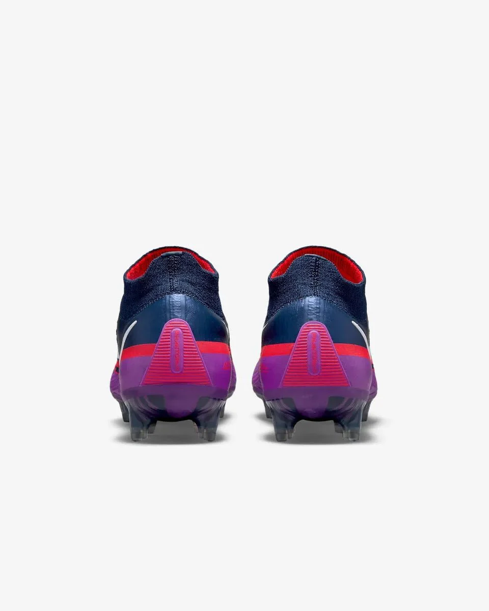Nike Phantom Gt2 Elite DF FG - Navy-Purple-Crimson - Image 6