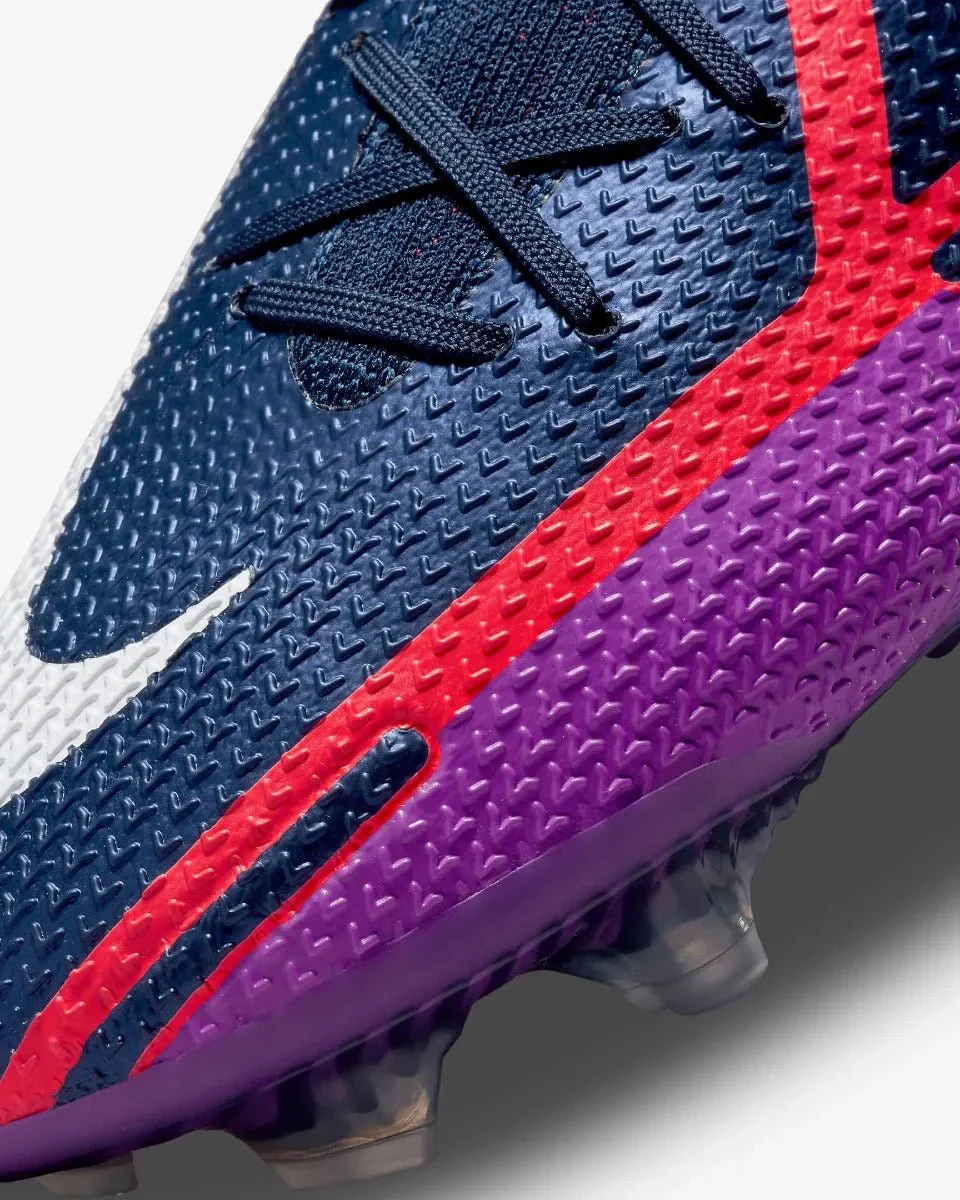 Nike Phantom Gt2 Elite DF FG - Navy-Purple-Crimson - Image 8