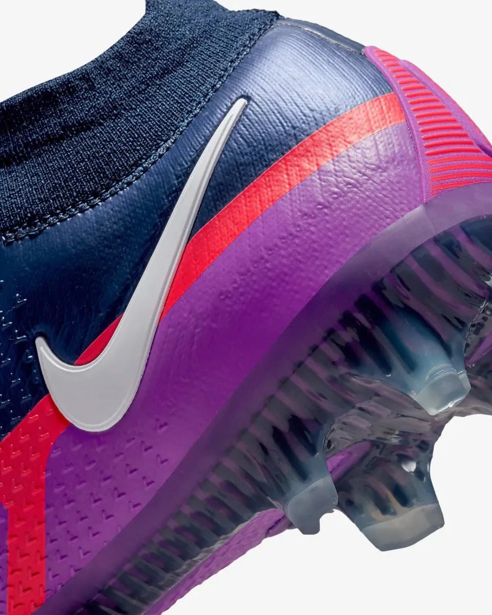 Nike Phantom Gt2 Elite DF FG - Navy-Purple-Crimson - Image 9