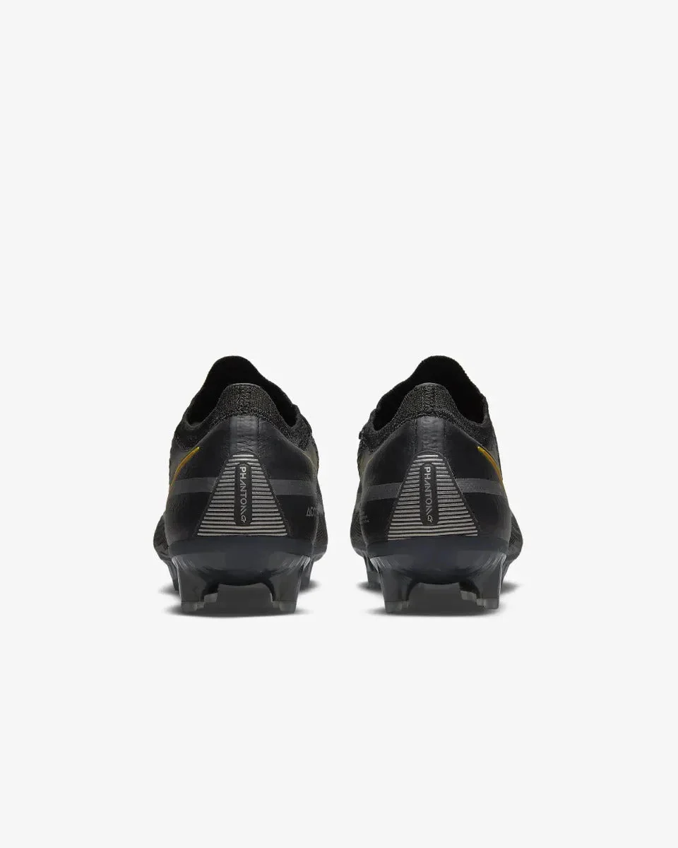 Nike Phantom GT2 Elite FG - Black-Dark Grey-Gold - Image 6