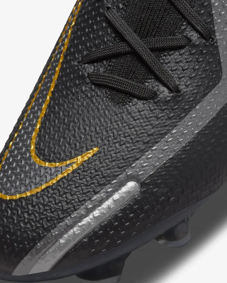 Nike Phantom GT2 Elite FG - Black-Dark Grey-Gold - Image 8