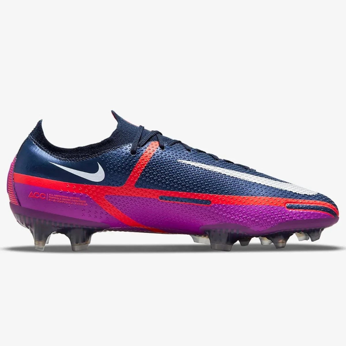 Nike Phantom GT2 Elite FG - Navy-Purple-Crimson - Image 2