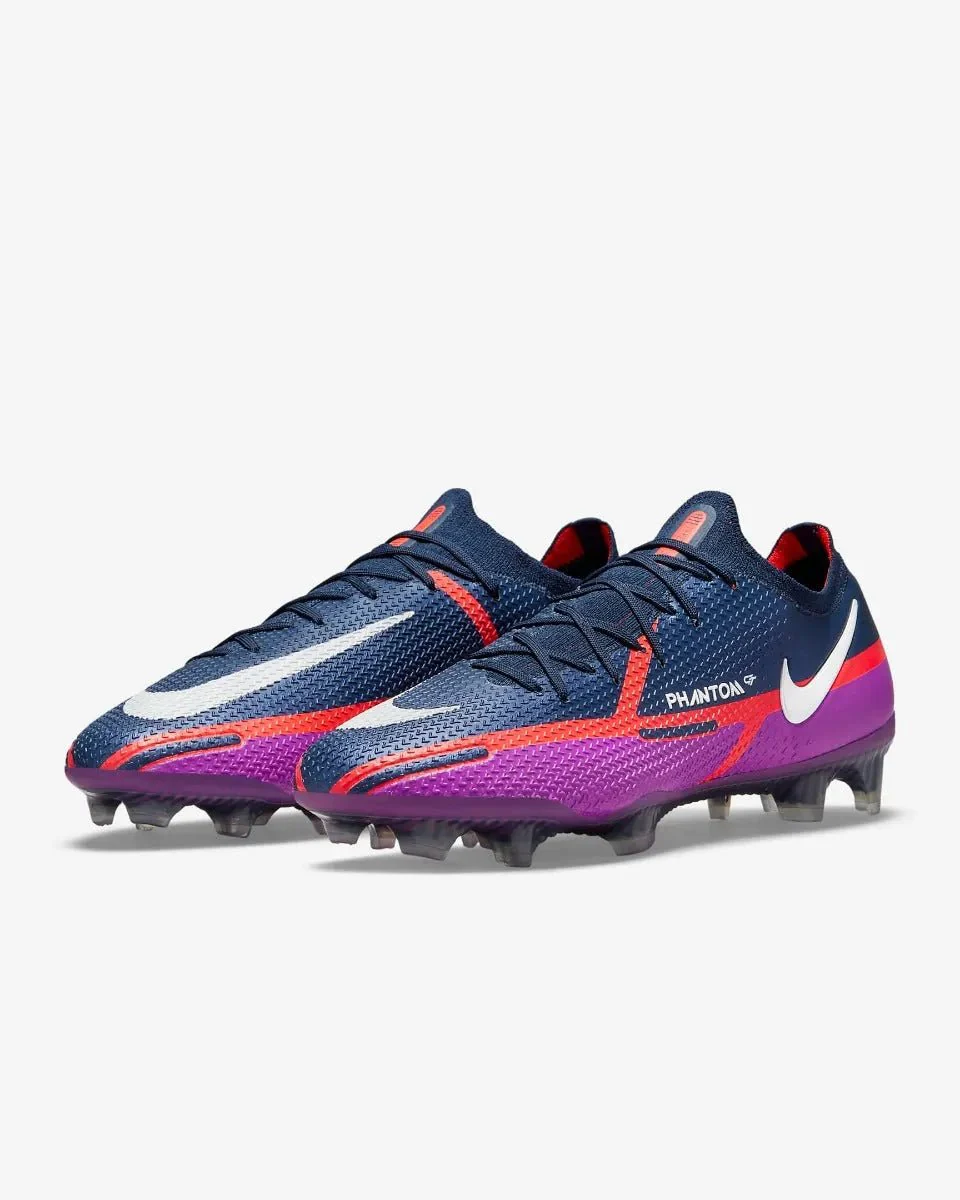 Nike Phantom GT2 Elite FG - Navy-Purple-Crimson - Image 3