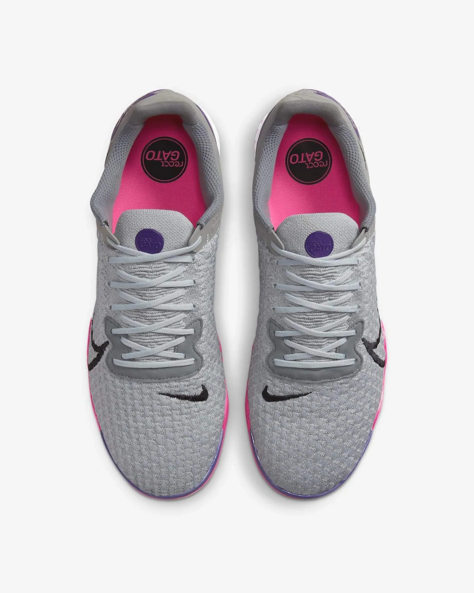 Nike ReactGato Indoor - Black-Smoke Grey - Image 4