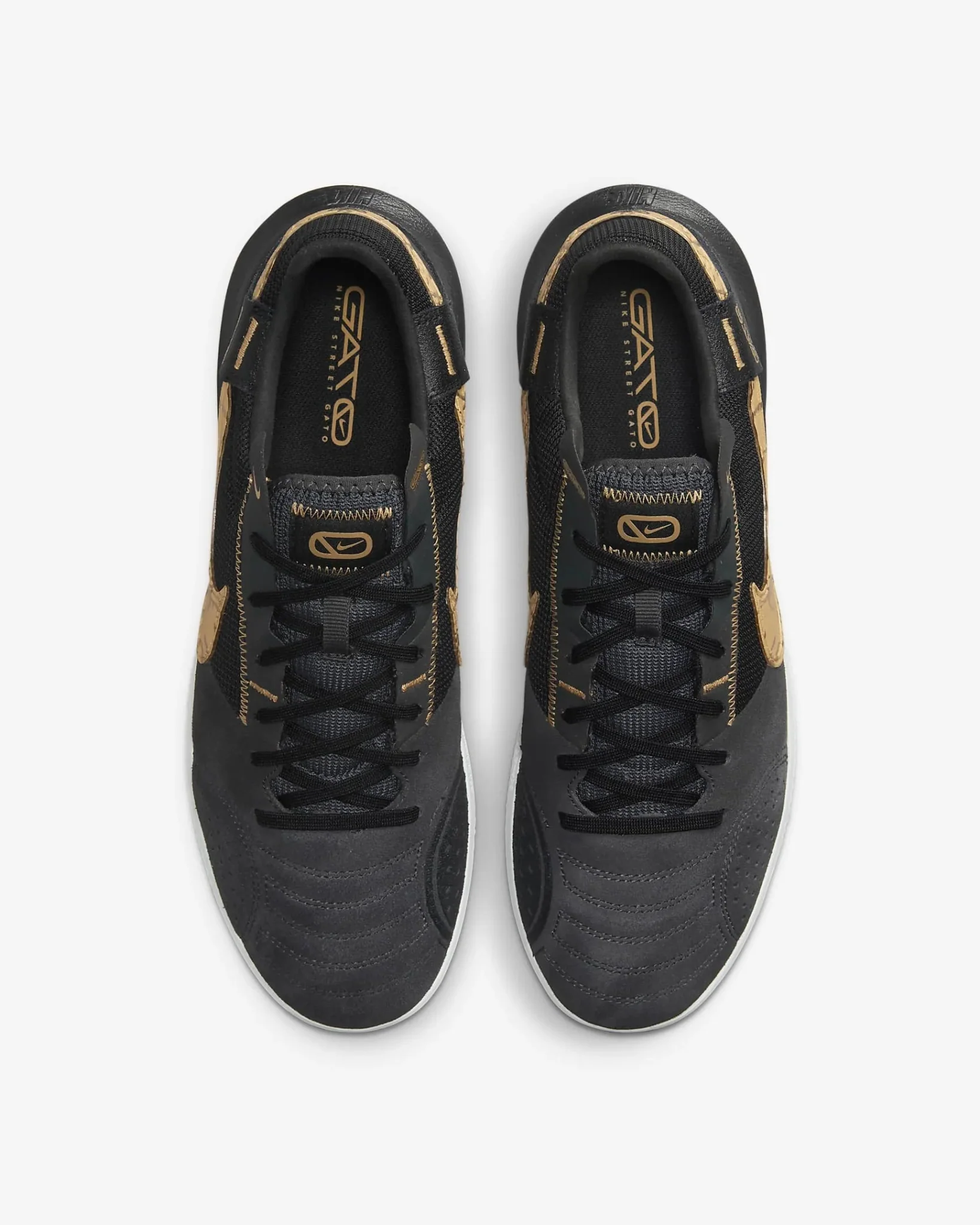 Nike Streetgato Indoor - Dark Grey-Gold - Image 4
