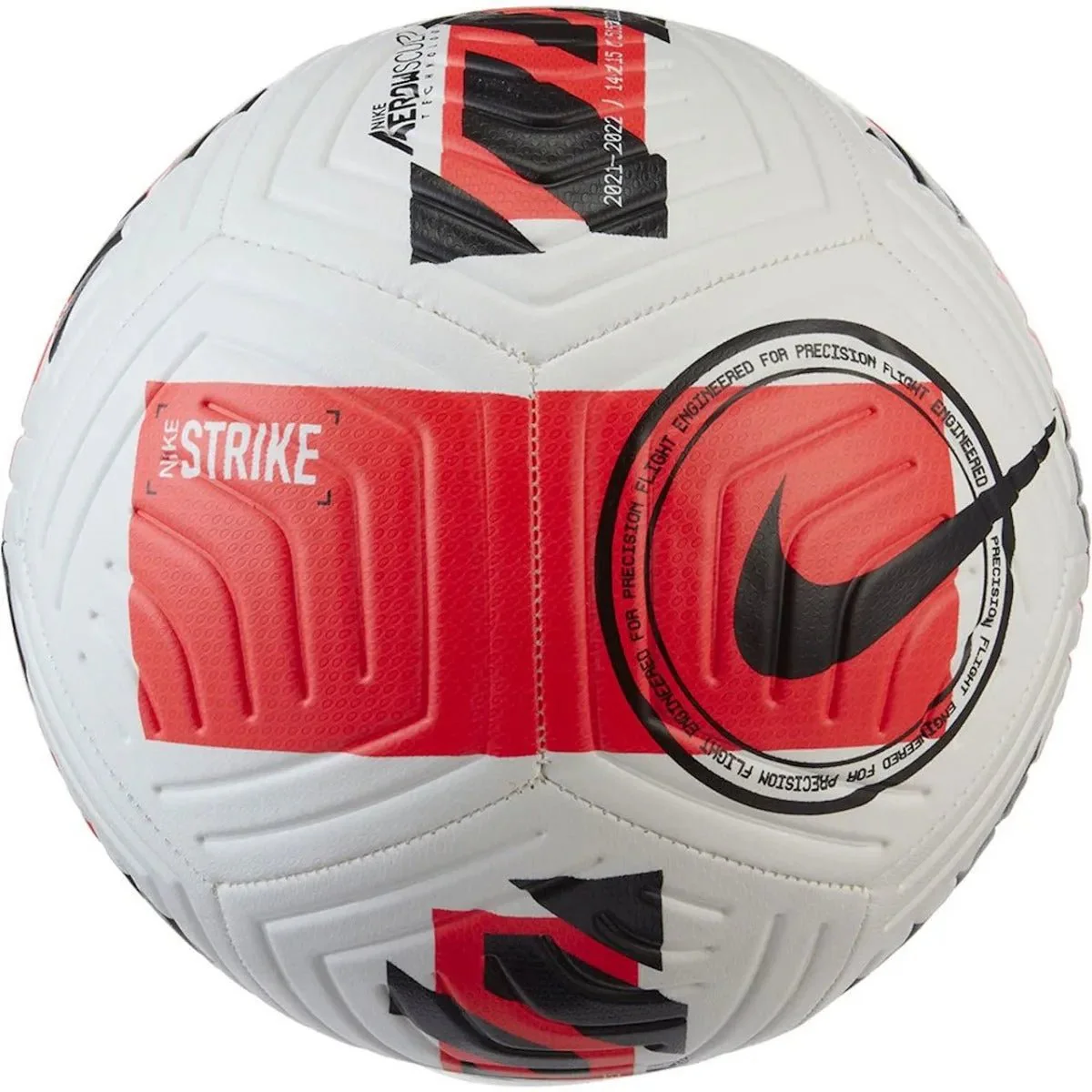 Nike Strike Soccer Ball - White Bright Crimson - Image 2