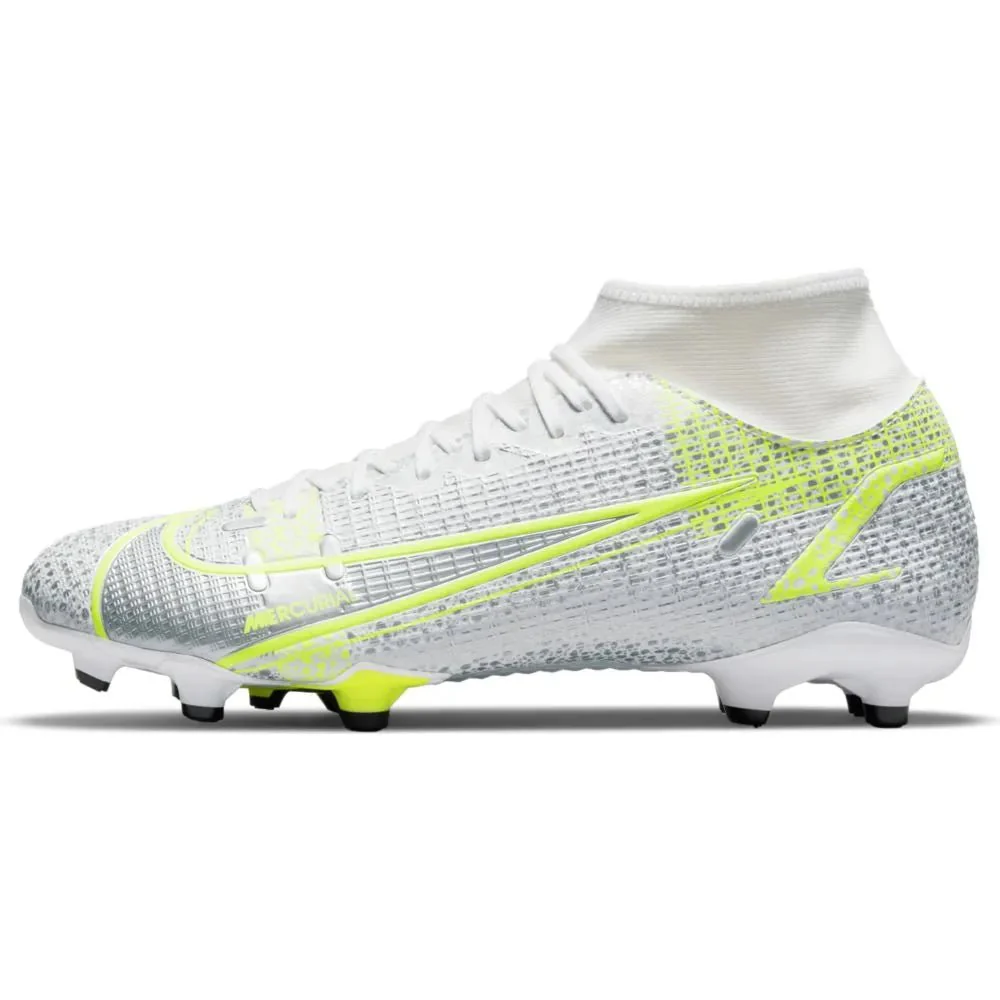 Nike Superfly 8 Academy FG-MG - White-Grey-Volt