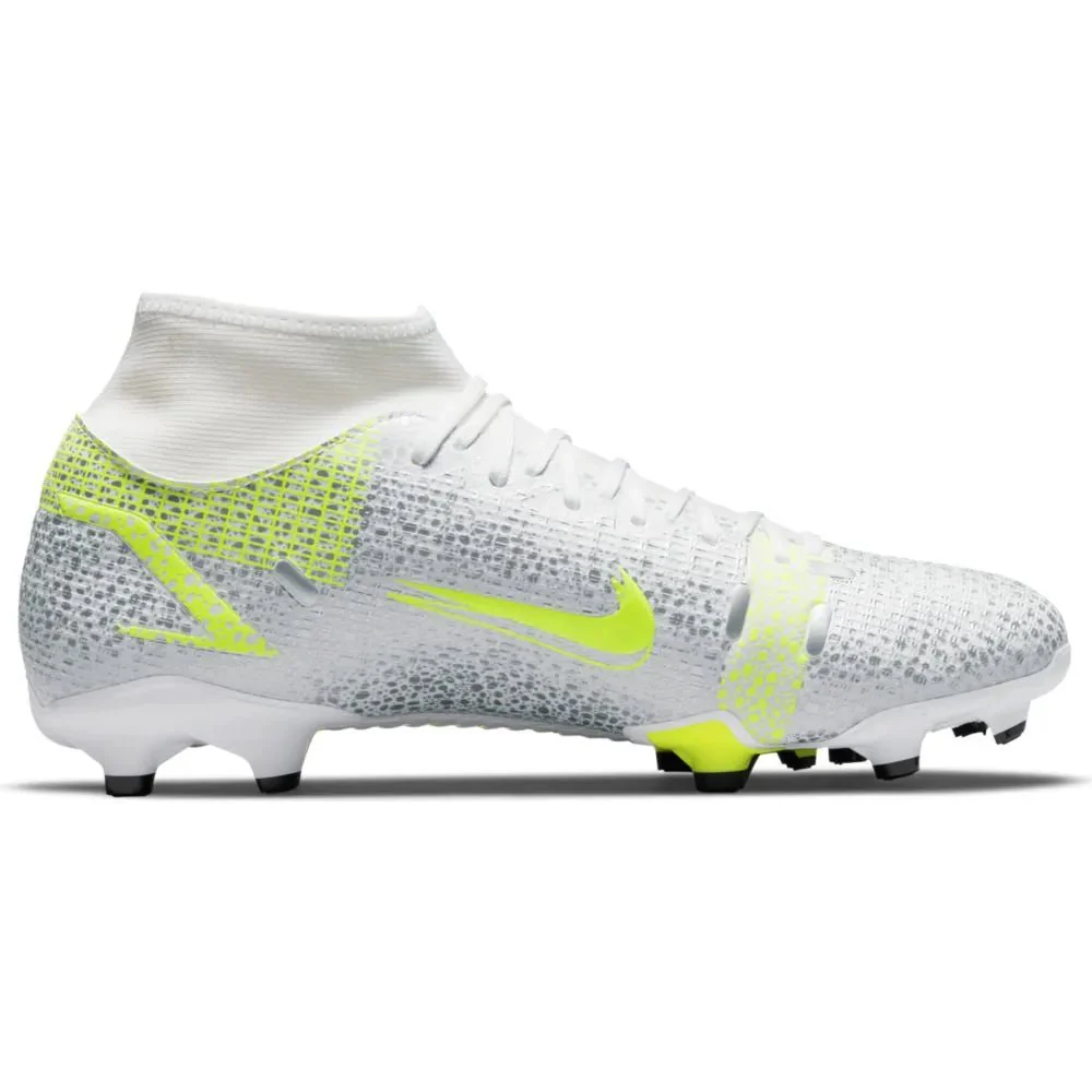Nike Superfly 8 Academy FG-MG - White-Grey-Volt - Image 2