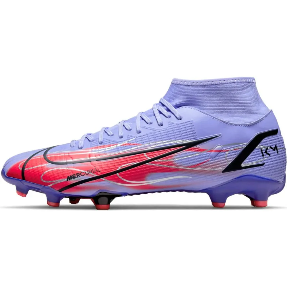 Nike Superfly 8 Academy KM FG-MG - Light Thistle-Bright Crimson